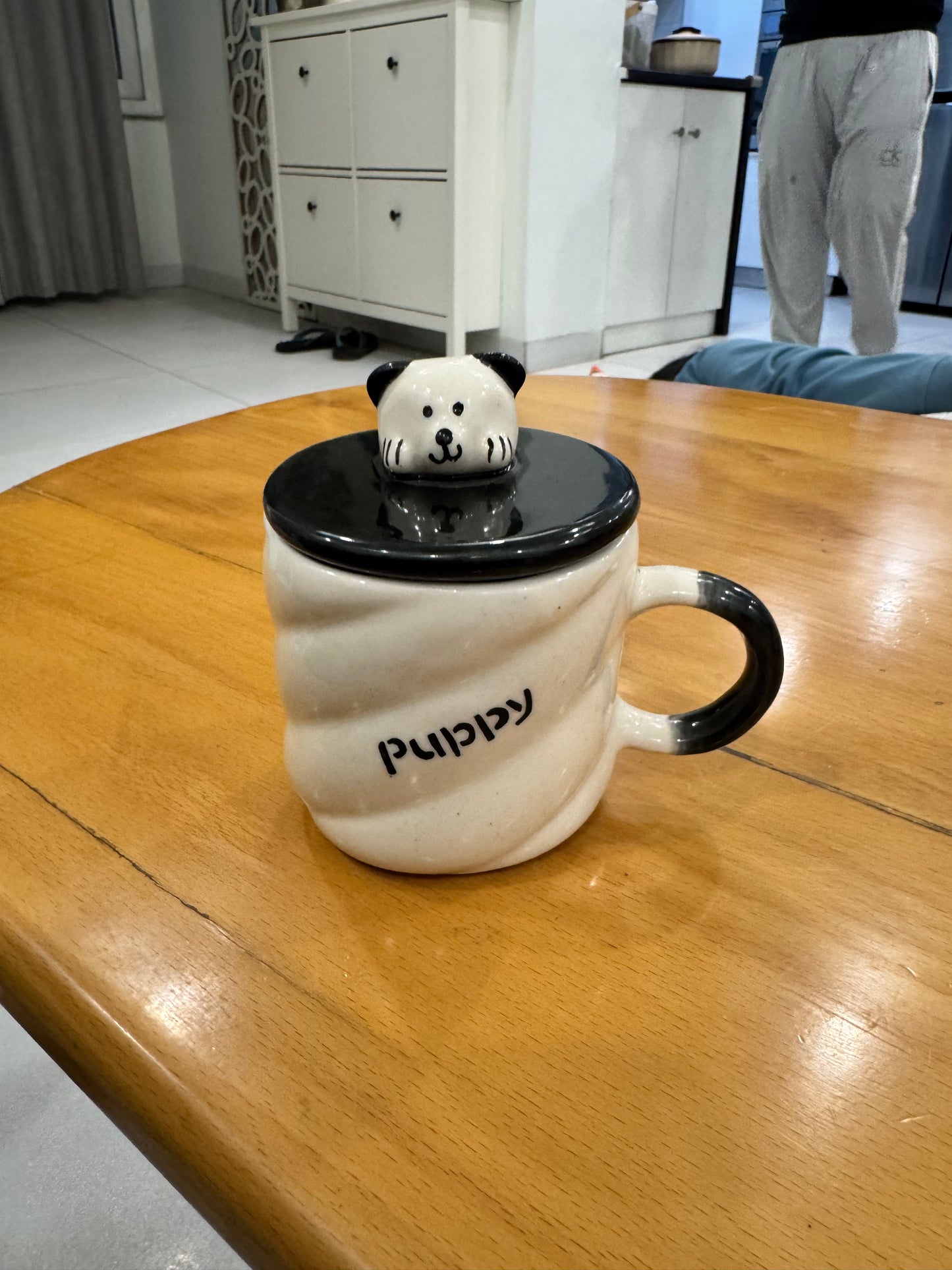 Cute Dog Mug with Lid