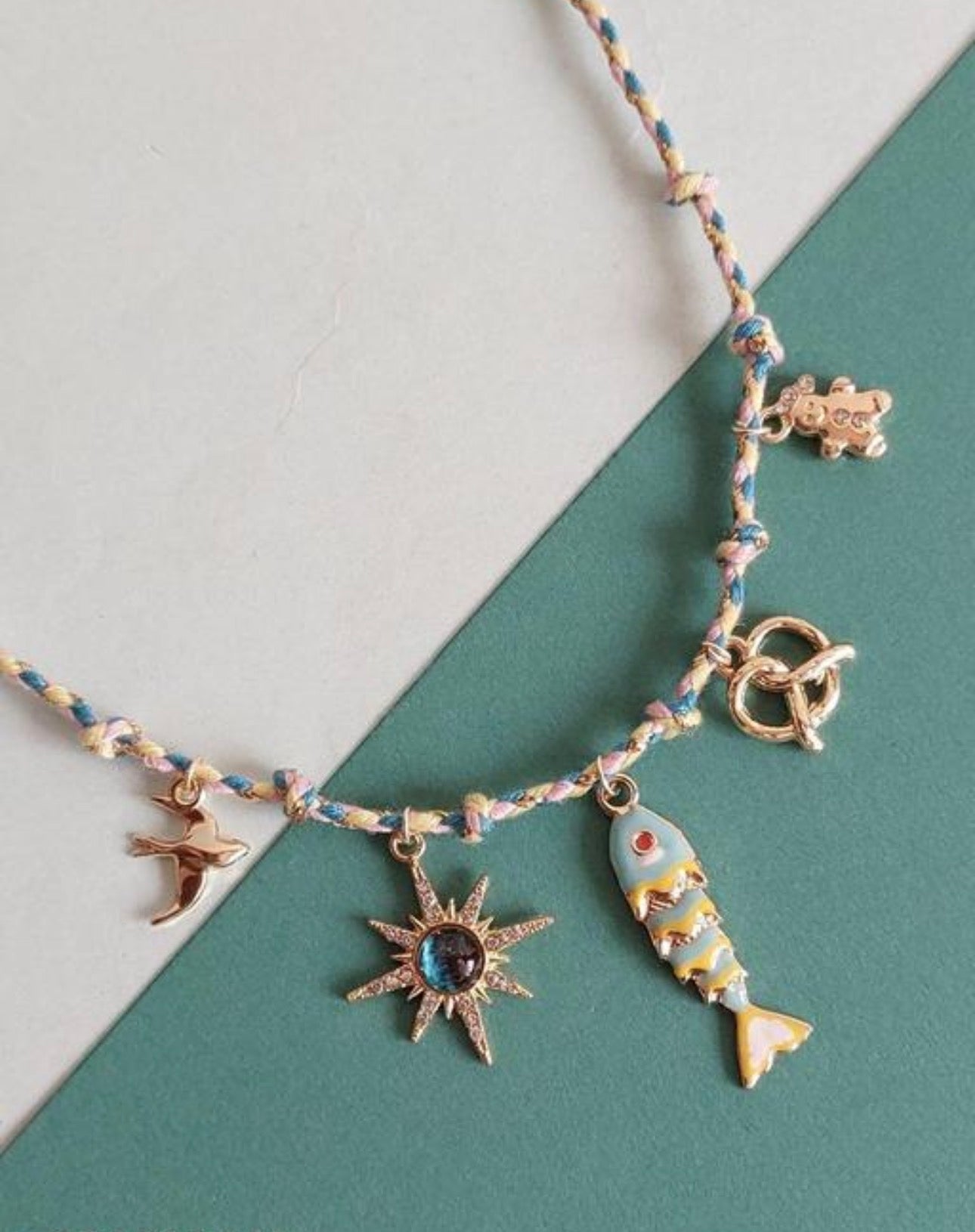 Beach Charms Ocean Elements Necklace