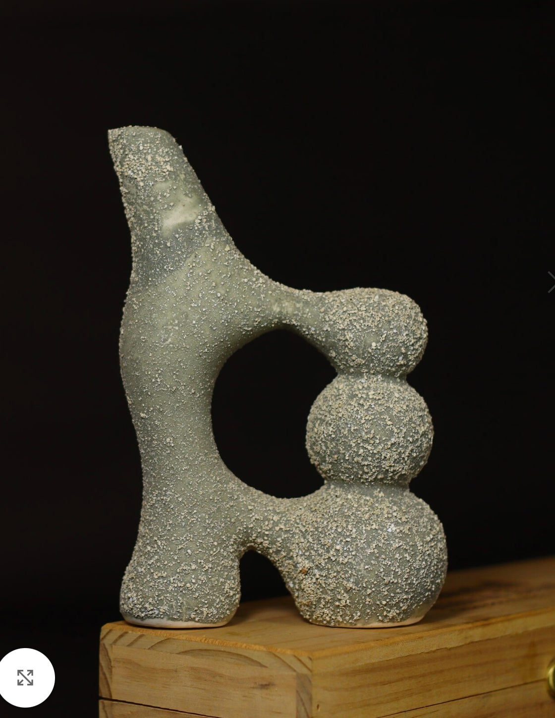 Speckled Ceramic Irregular Vase