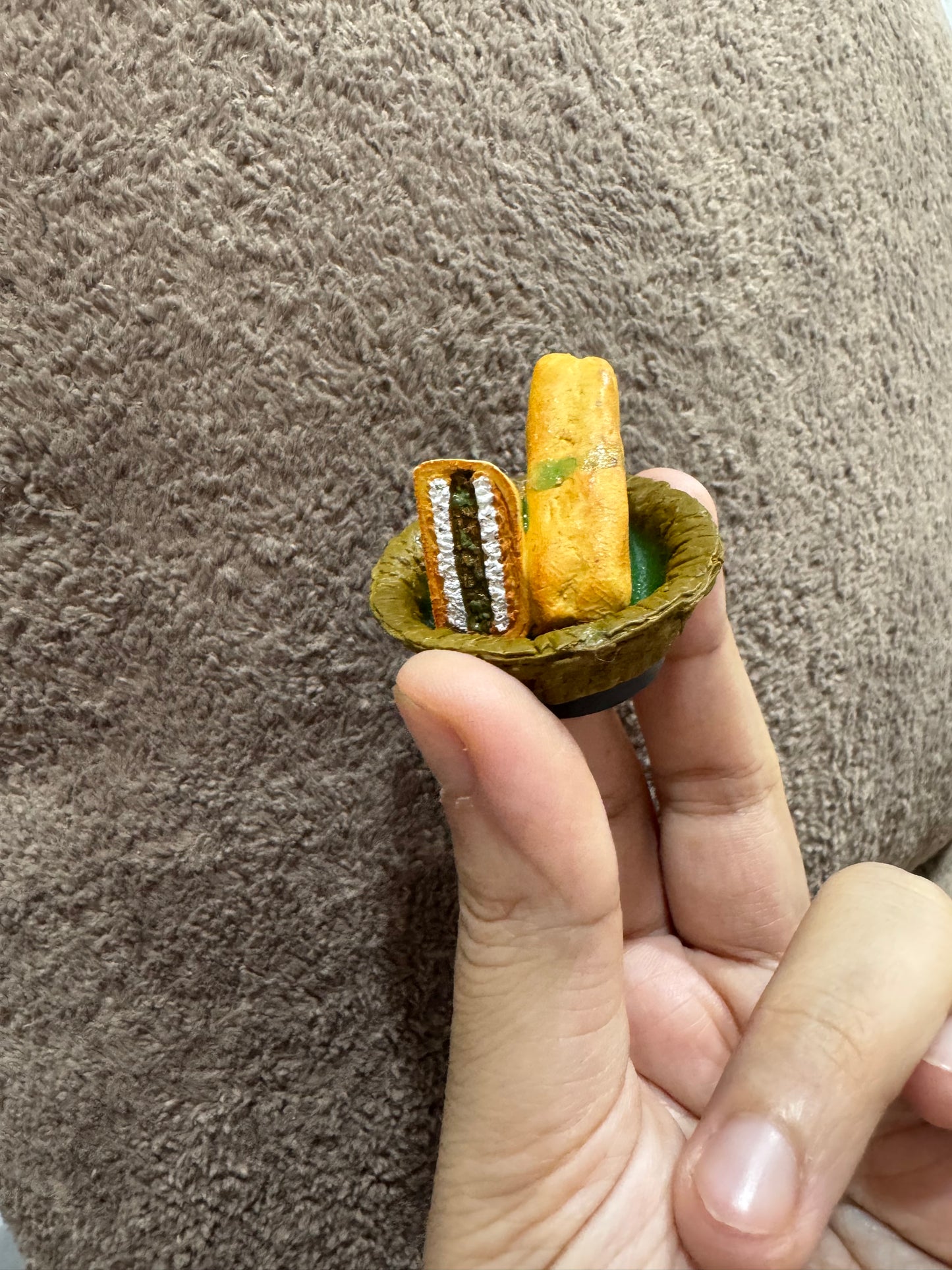 Bread Pakora Miniature Fridge Magnet