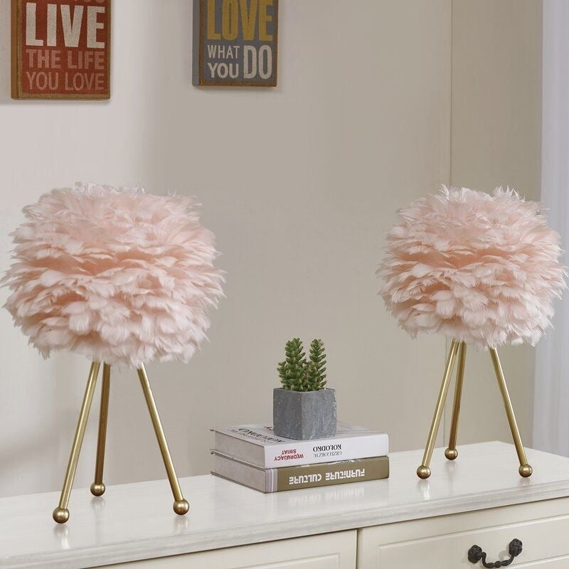 Faux Fur Table Lamp