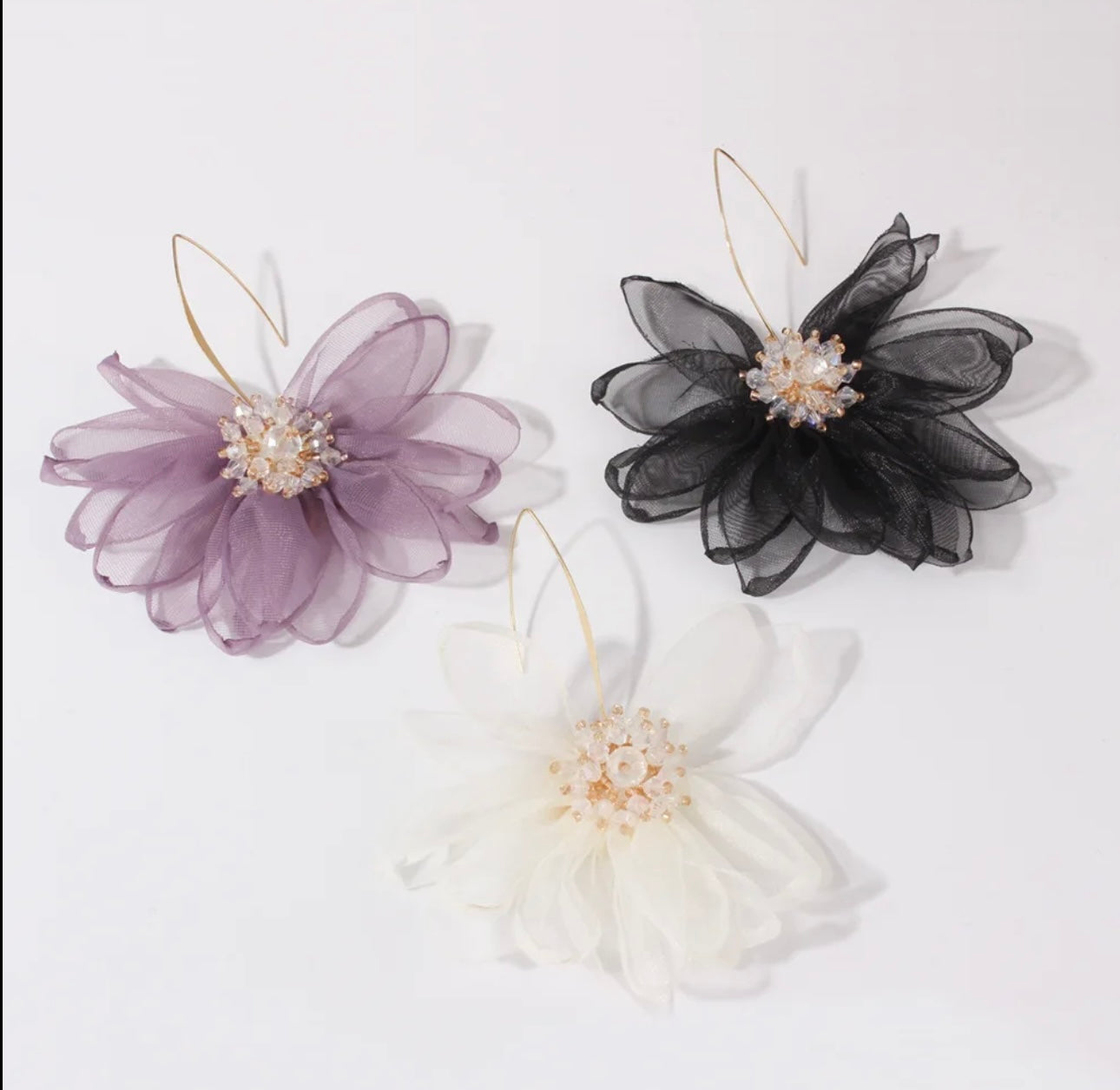 Korean Style Fairy Big Petal Earrings