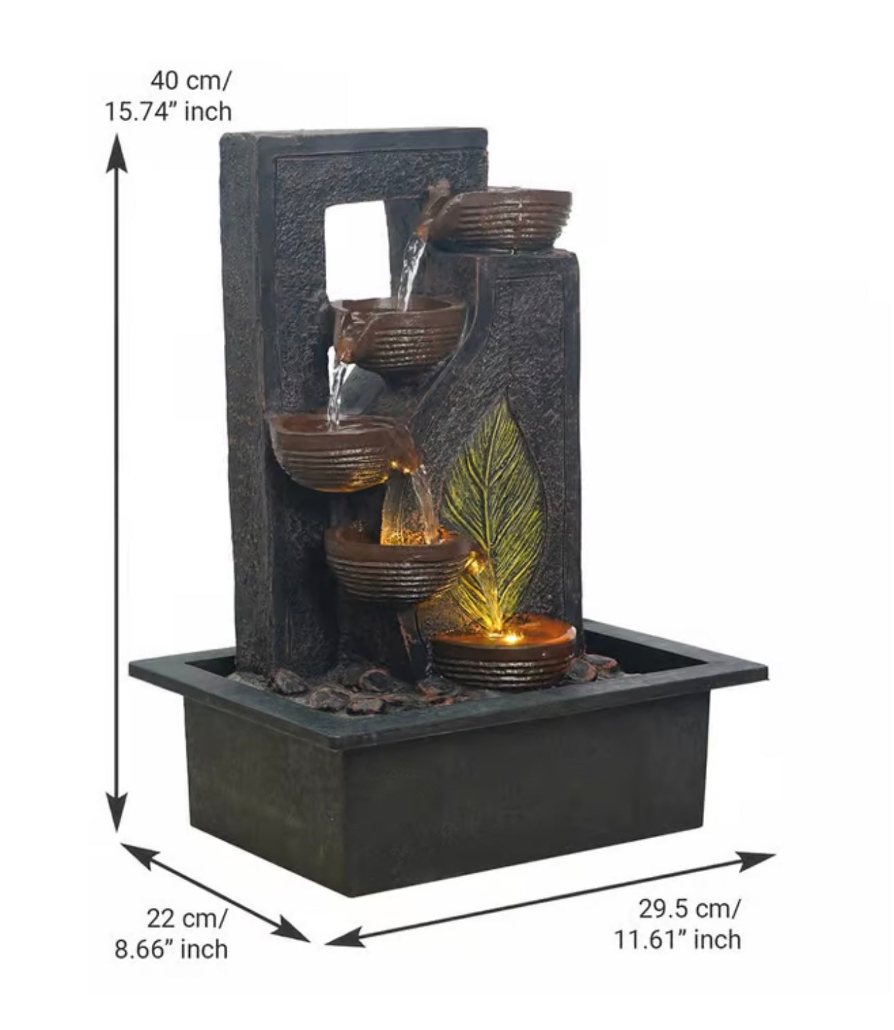 Elegant Decorative Fountain with Cascading Bowls