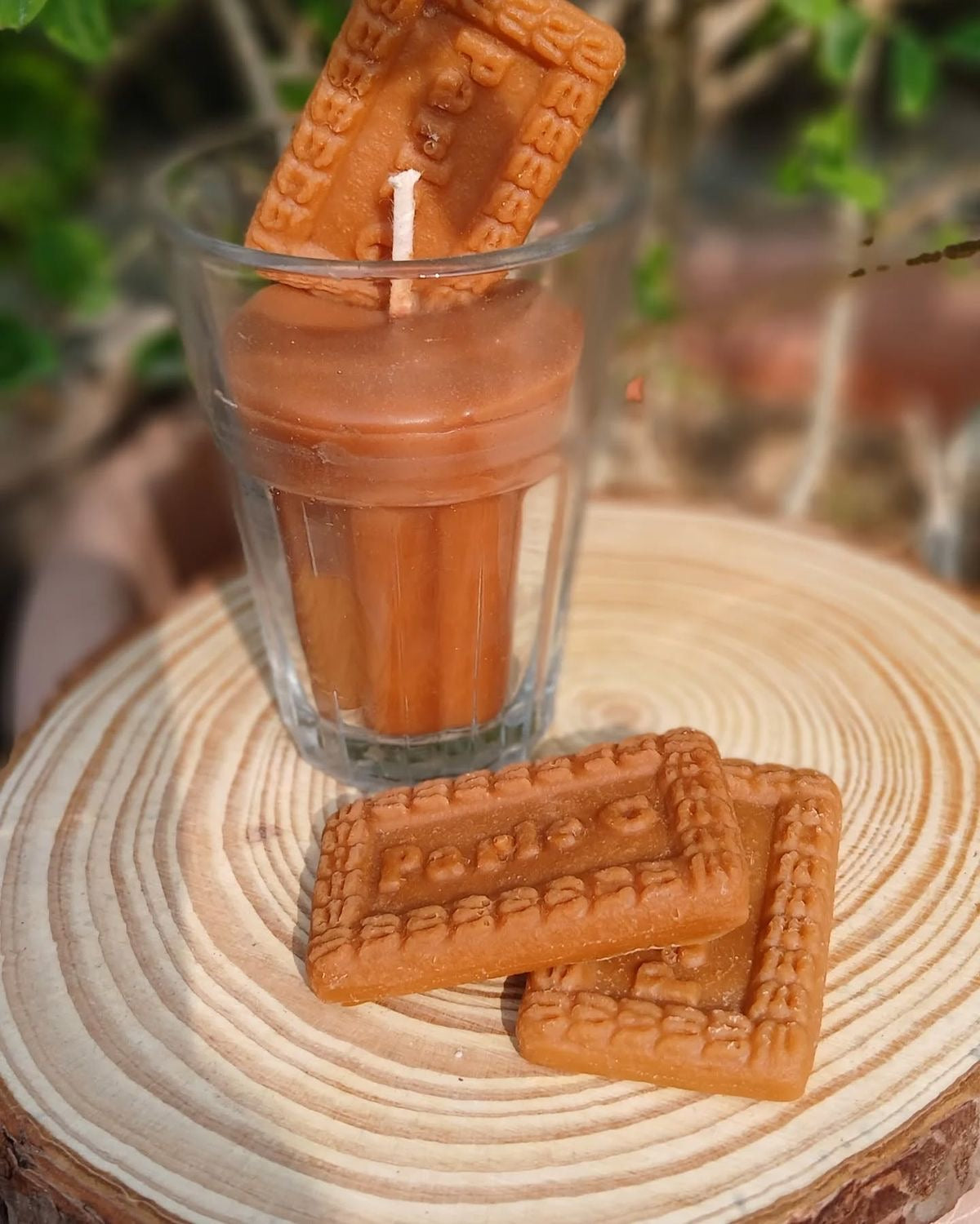 Chai & Biscuit Candle / Parle-G Biscuit Candles