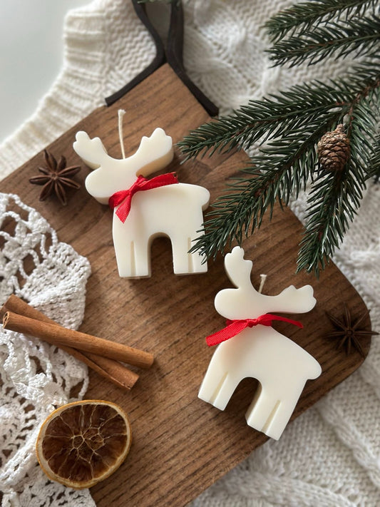 Reindeer Soy Christmas Candle