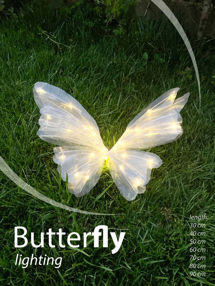 Organza Fabric Butterflies (without Stand)