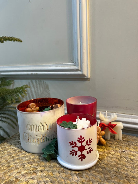 Decorative Premium Vintage Tin Christmas Candles