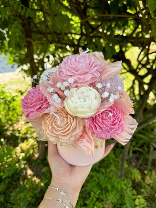 Luxe Assorted Candles Bouquet Gift Box