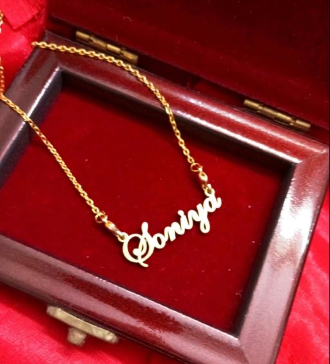 Personalised Name Pendant | 18K Gold Plated | Anti-Tarnish