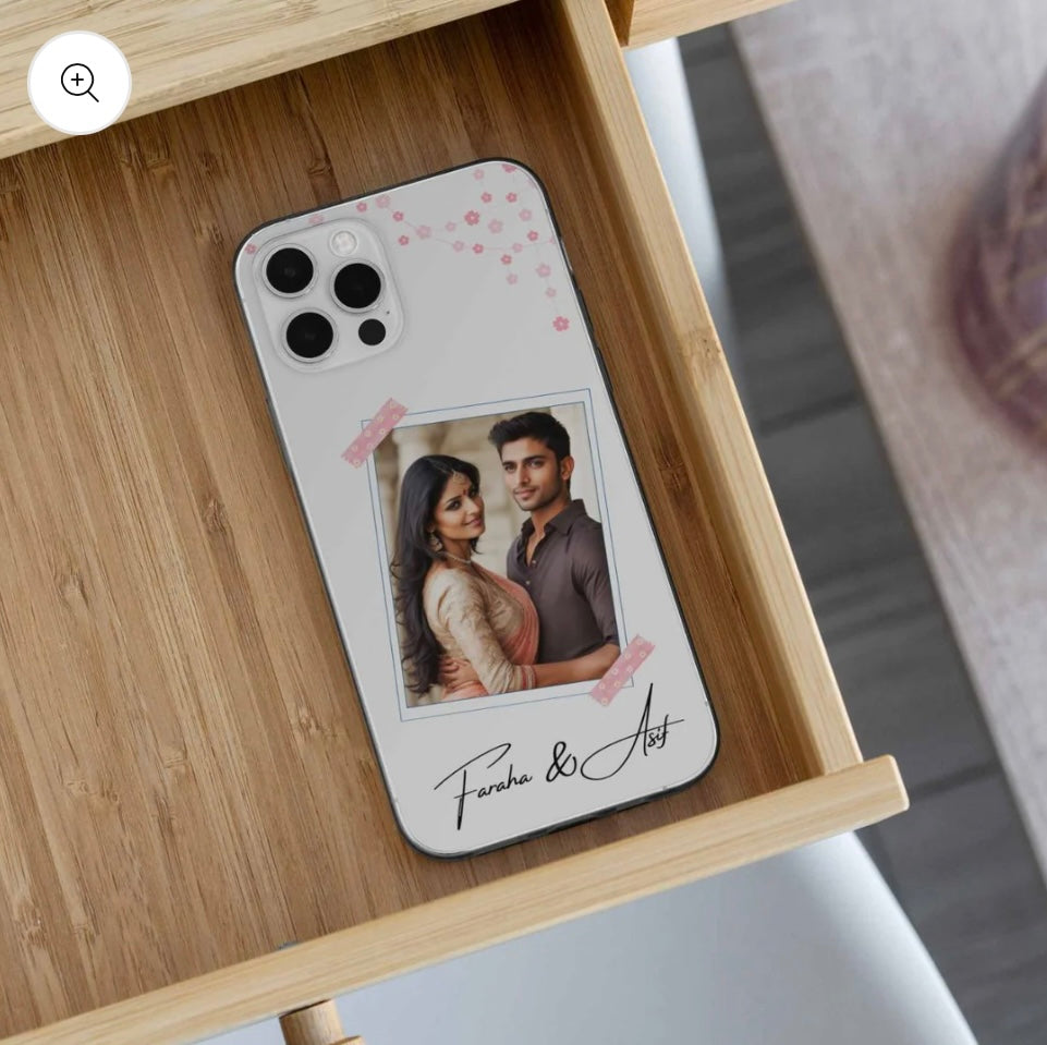 Customised Photo Mobile Cover - Clear