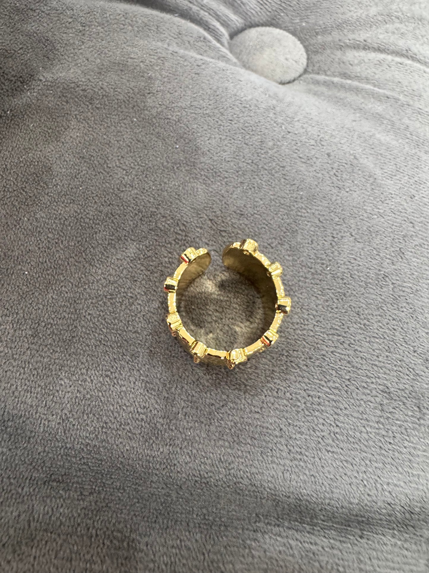 Statement Gold Plated Band Ring