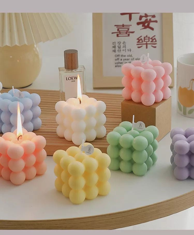 Bubble Square Candles