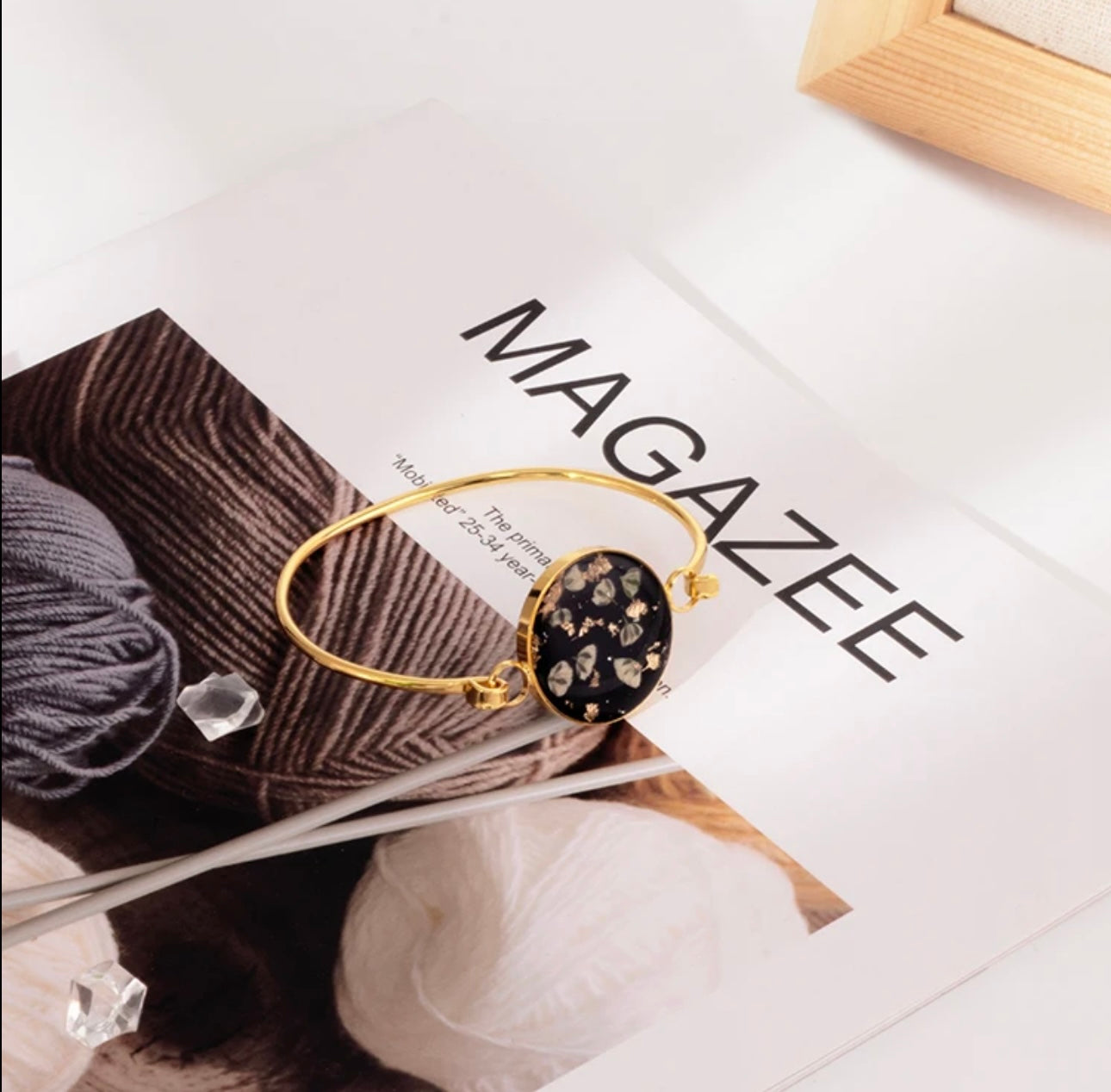 Bracelets with Real Pressed Flowers