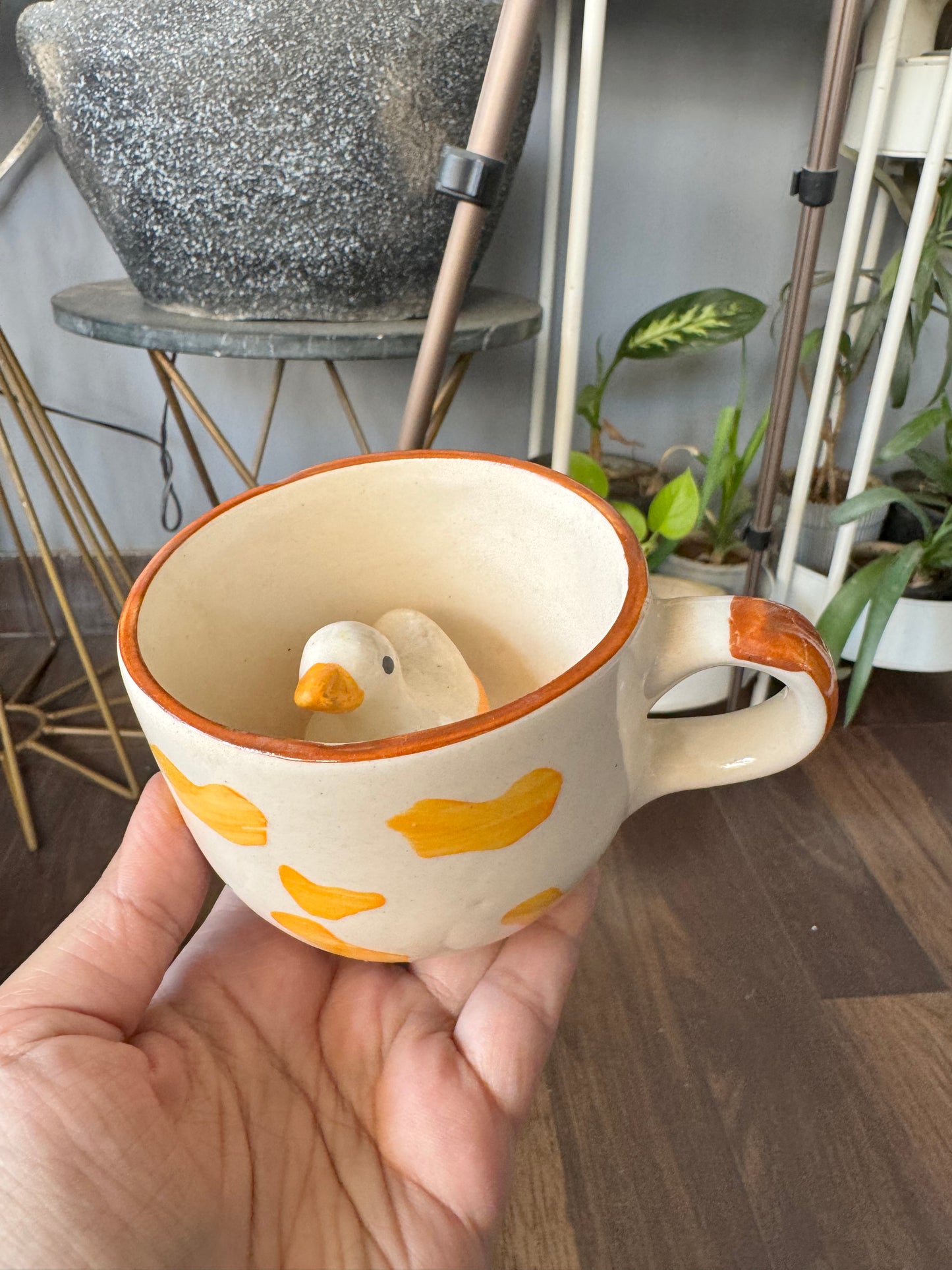 Adorable Duck Inside Mug