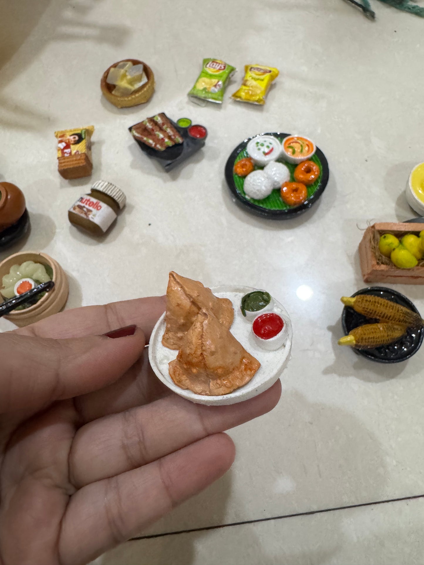Samosa Miniature Fridge Magnet