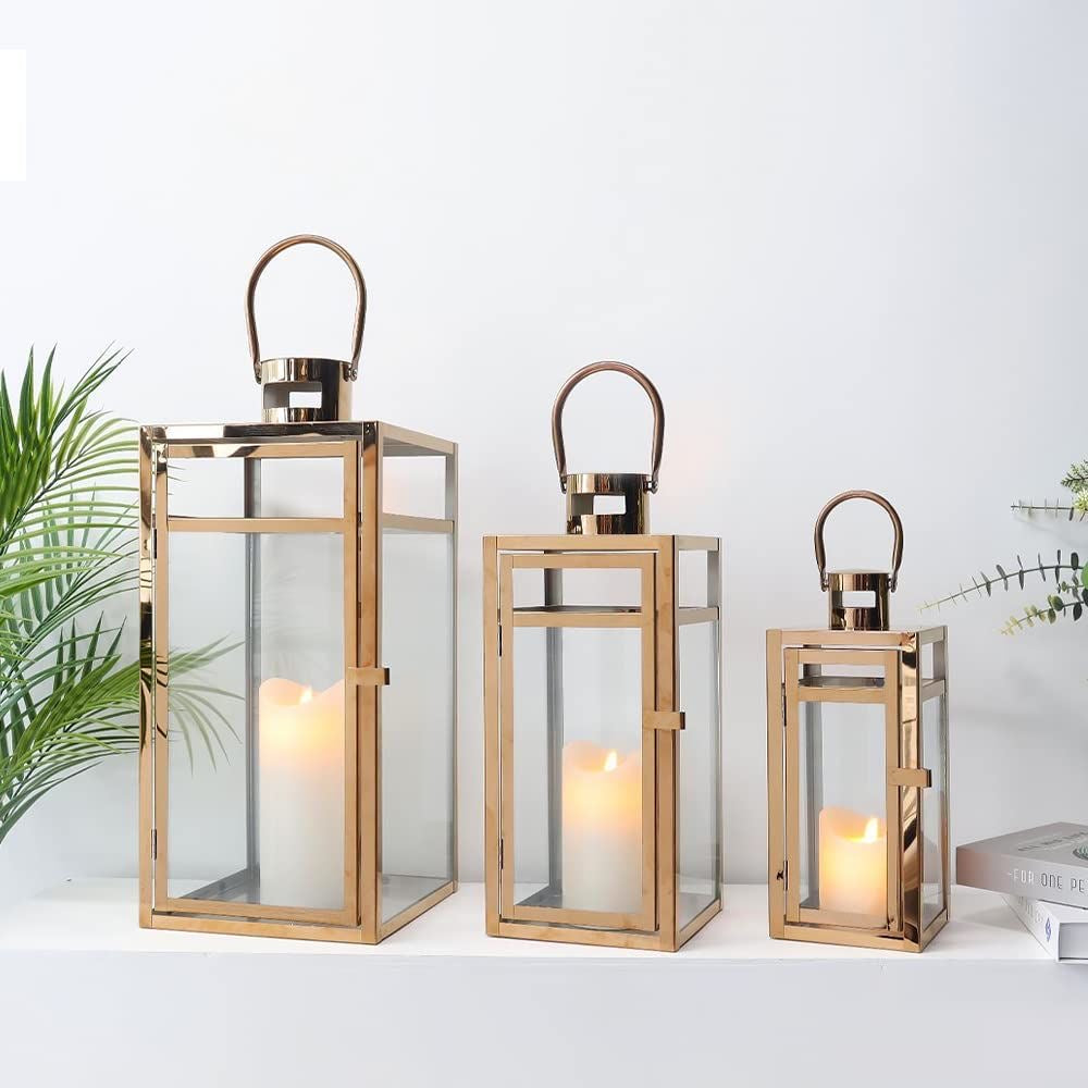 Rustic Lanterns - Set of 3