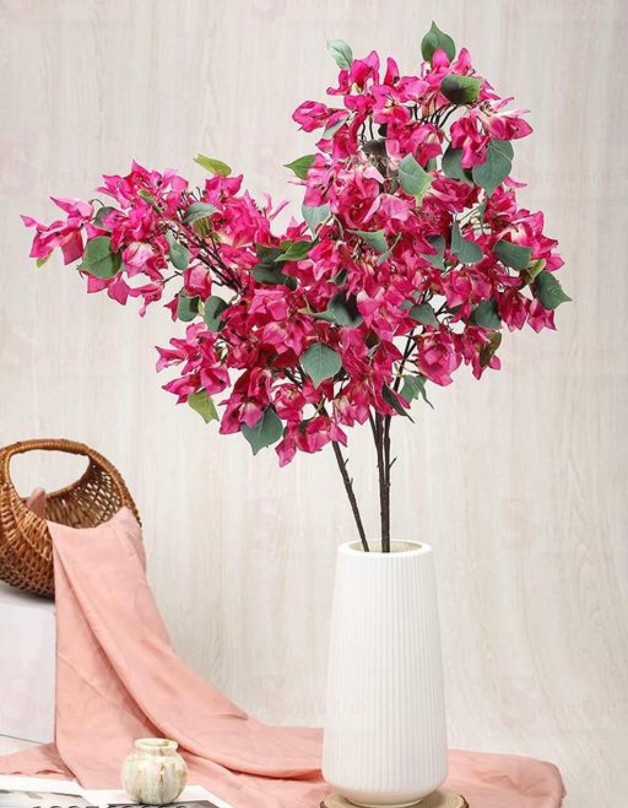 Artificial Pink Bougainvillea Flower Sticks