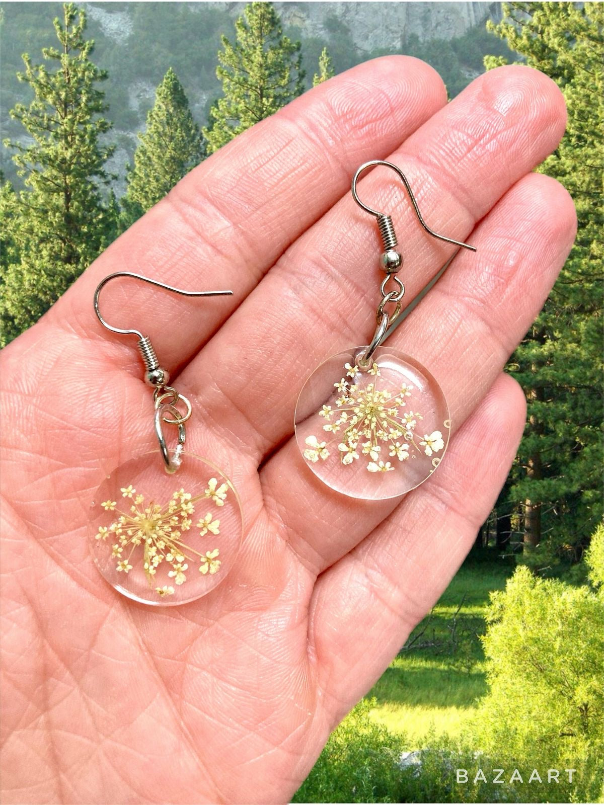 Real Pressed Flower Earrings