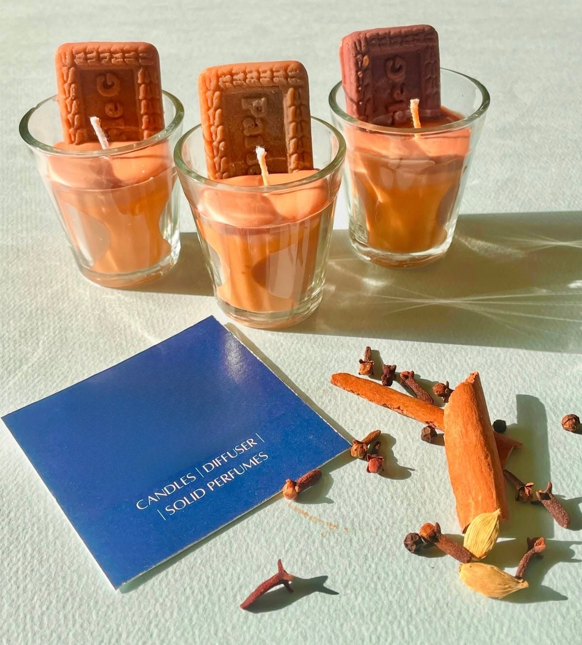 Chai & Biscuit Candle / Parle-G Biscuit Candles