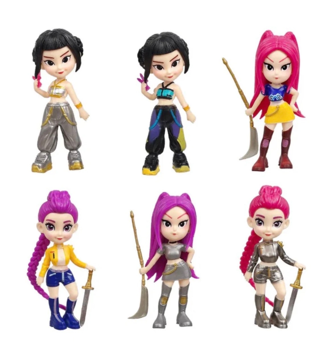 K-Pop Demon Hunters Mini Doll Figurines (Set of 6) | Limited Edition Collectibles