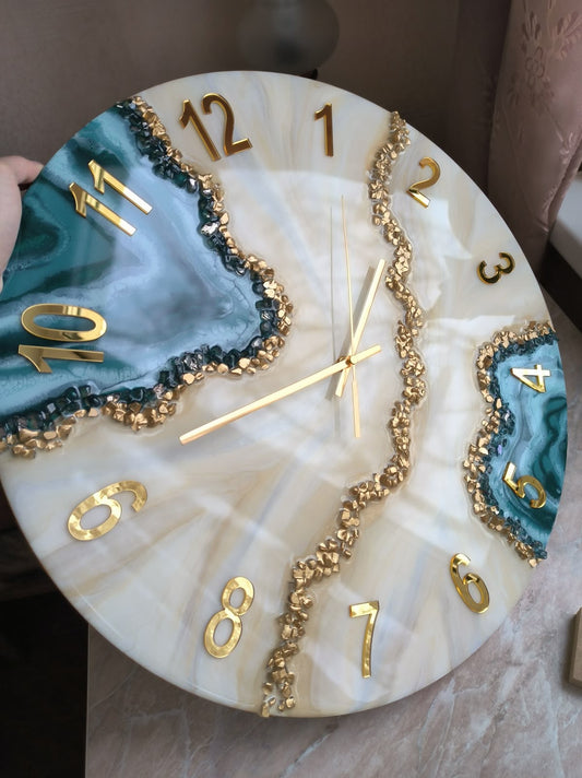 Geode Resin Wall Clock