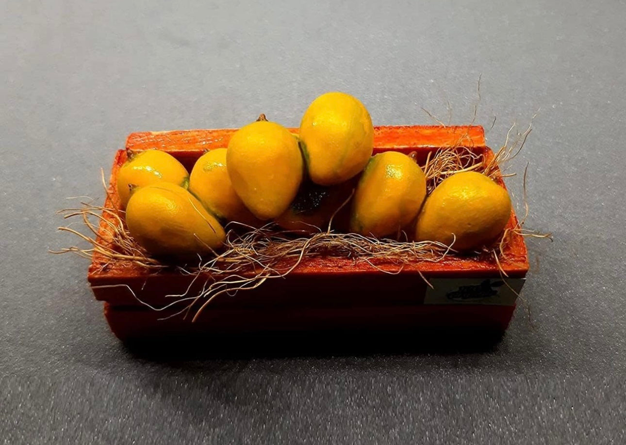 Mango Basket Miniature Fridge Magnet