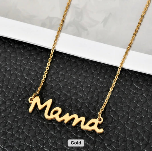 18K Gold Plated Mama Pendant