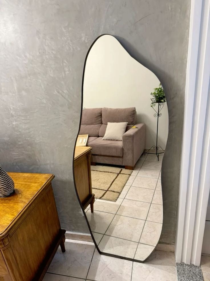 Aesthetic Blob Mirror with Sleek Frame - Only deliverable in Delhi/NCR