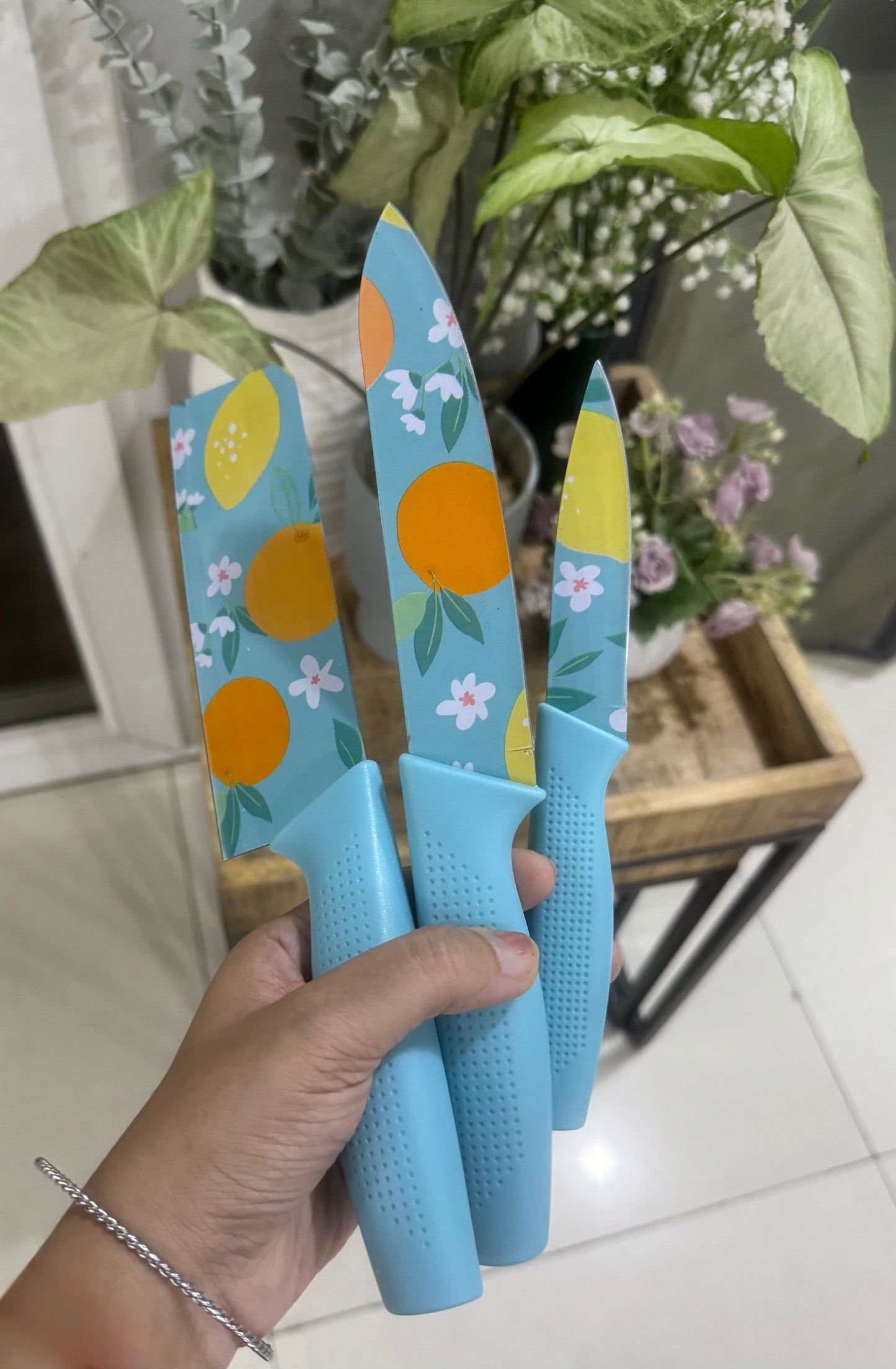 Color Pop Stainless Steel Professional Knife - Set of 3