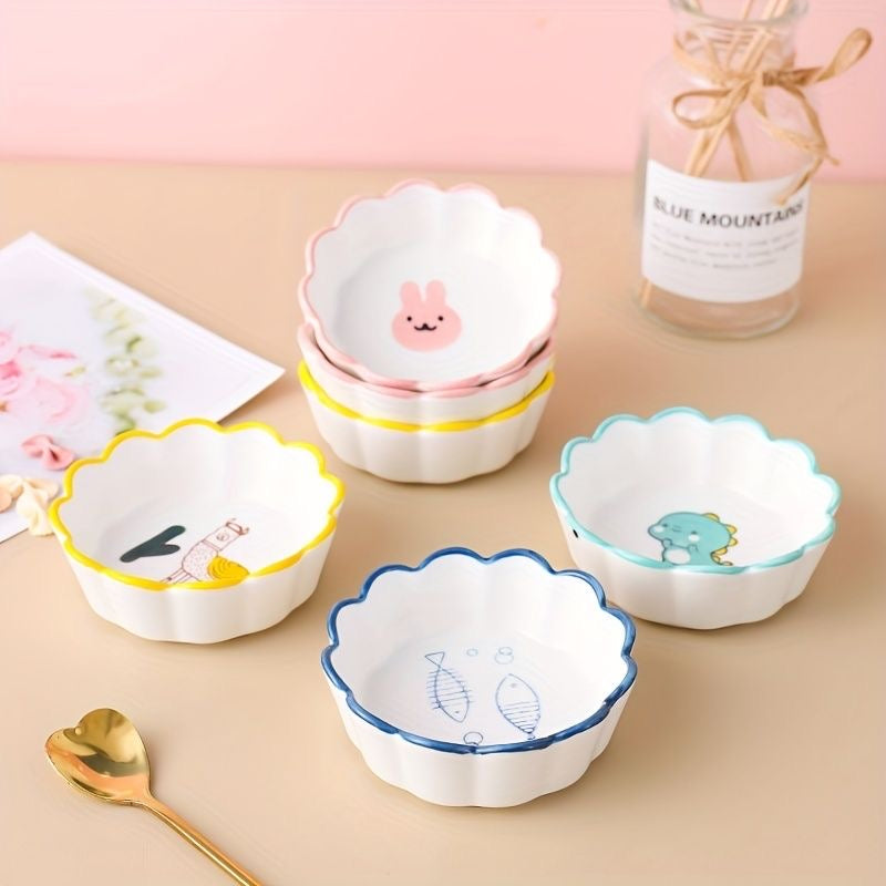 Cute Cartoon Ceramic Snack Bowls