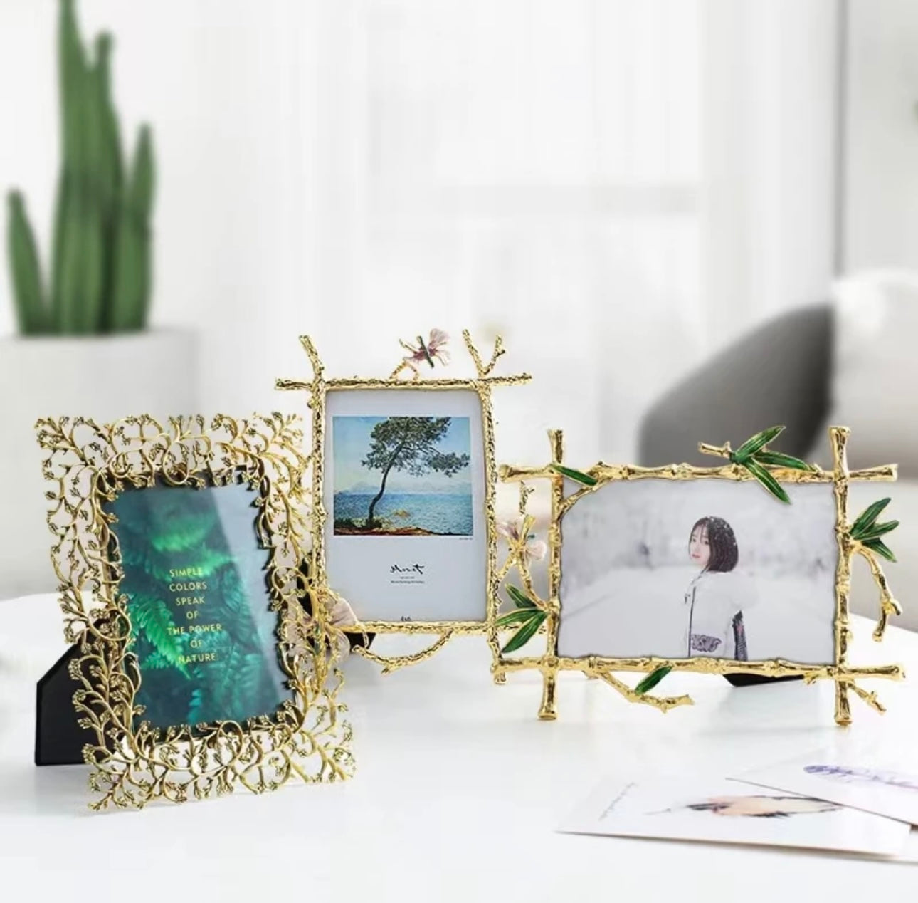 Light Luxury Gold Metal Photo Frame