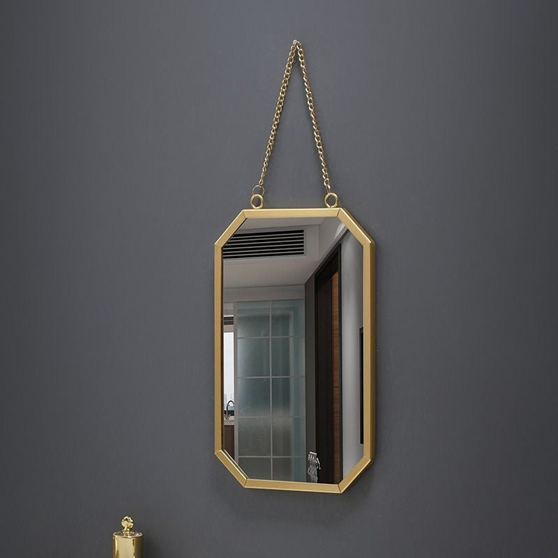 Elegant Nordic Accent Hanging Wall Mirror