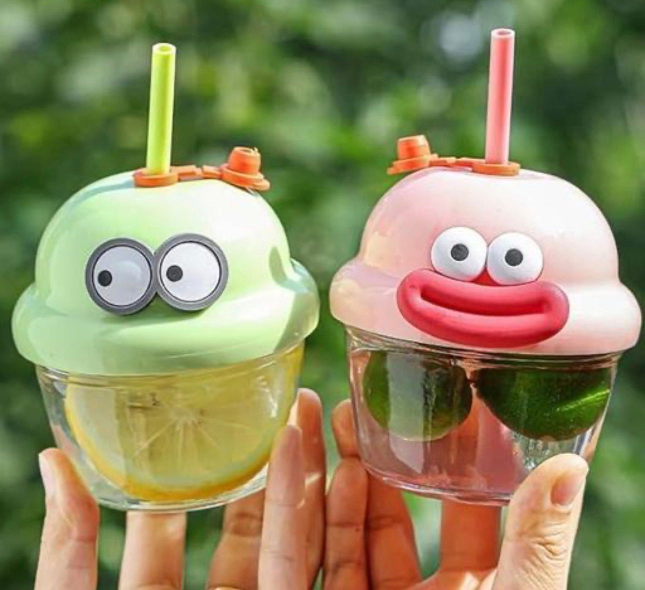 Cute Mini Cartoon Glass Sipper (200 ml)