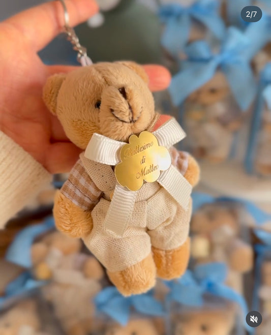 Cute Teddy Bear Keychain Return Gift for Birthdas/Weddings