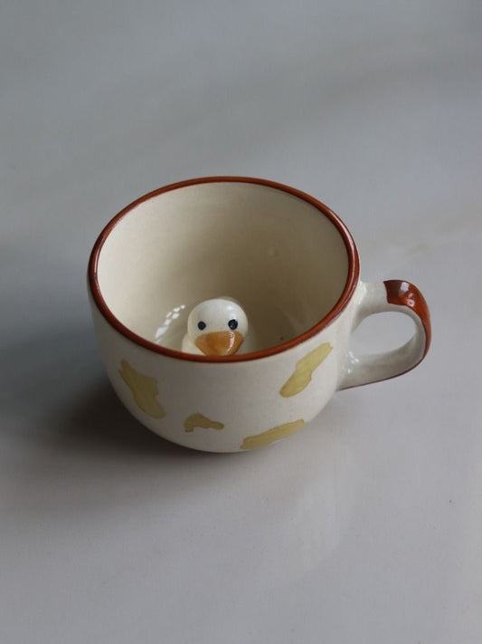 Adorable Duck Inside Mug