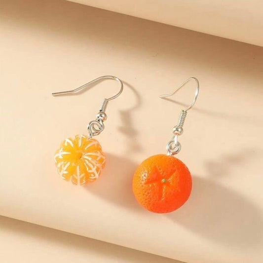 Cute Orange Fruit Earrings