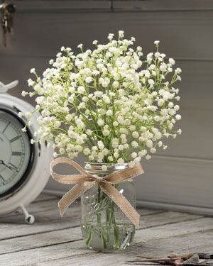 Mini Vase with Dried Baby’s Breath Flowers