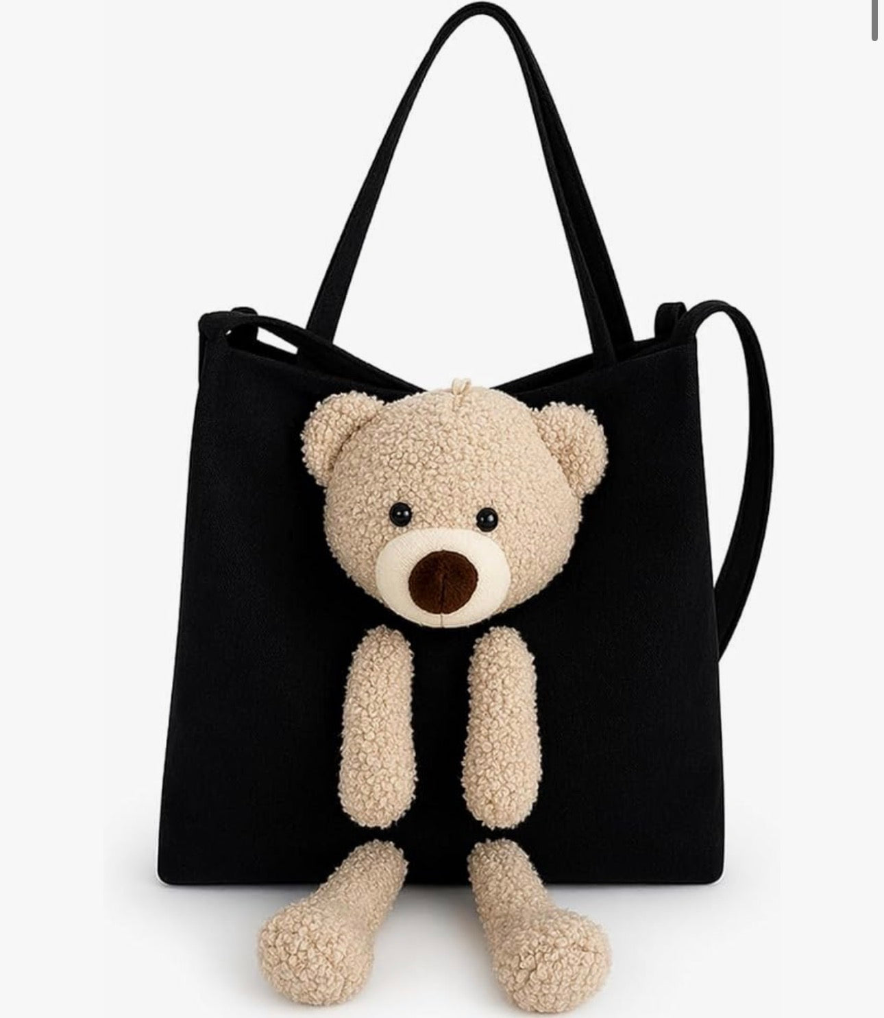 Cute Plush Teddy Tote Bag