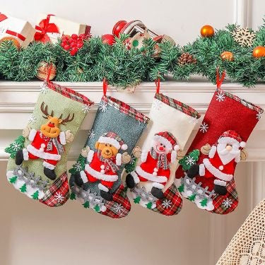 Hanging Christmas Stockings - Set of 4