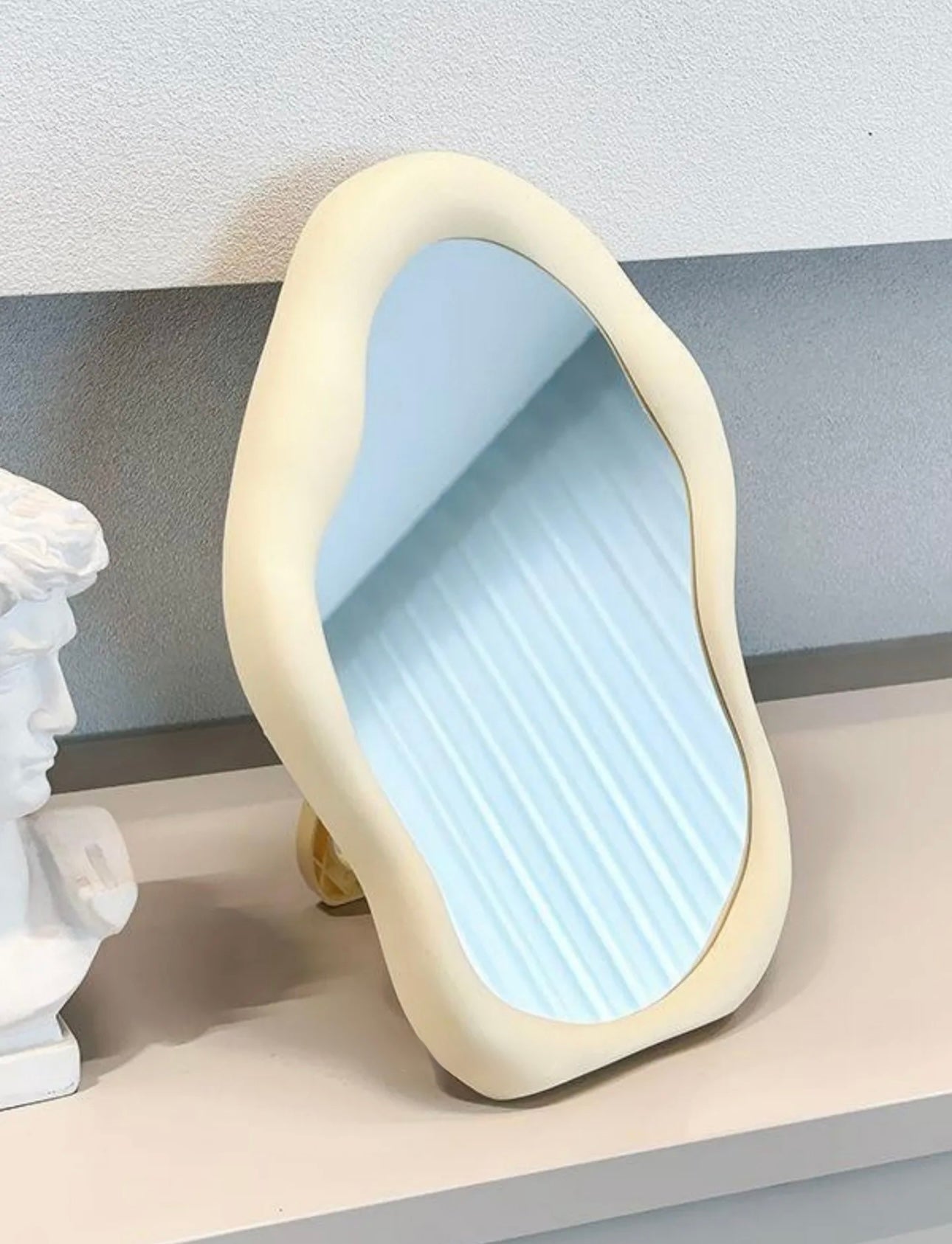 Aesthetic Mini Irregular Blob Table Mirror