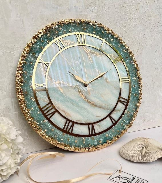 Geode Resin Wall Clock