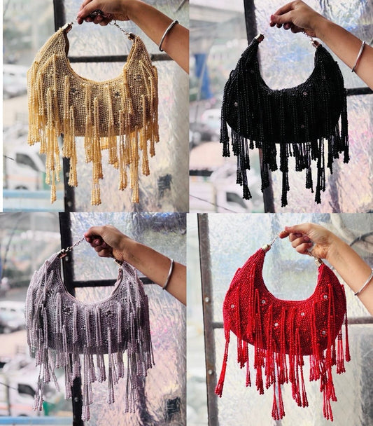 Fringe Satchel Party Statement Bag