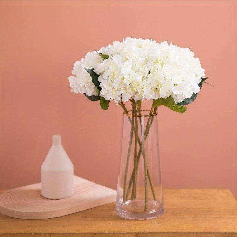 Artificial White Dahlia Flowers Bunch