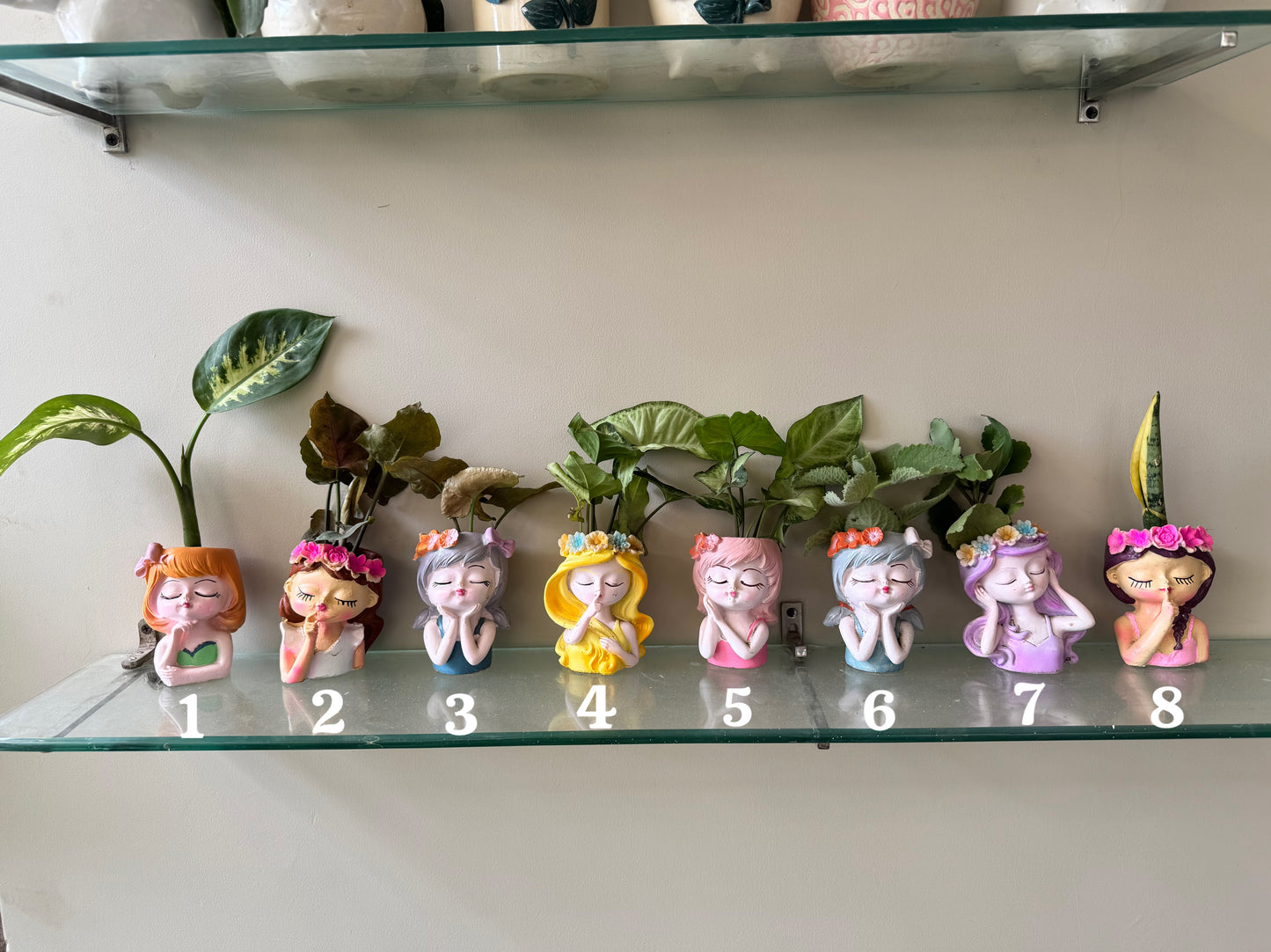Cute Girl Fairies Planter / Multipurpose Brush Holder / Pencil Holder