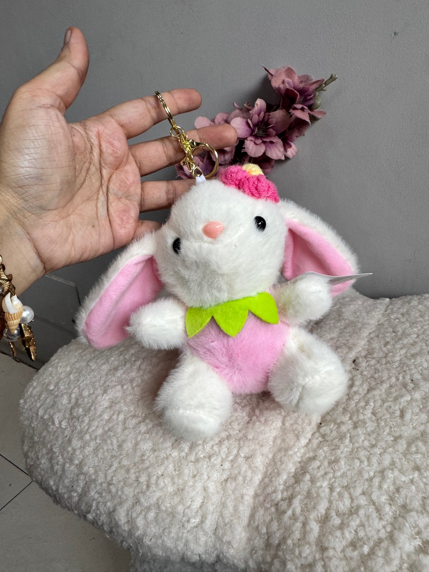 Adorable Rabbit Plushy Keychain/Bag Charm