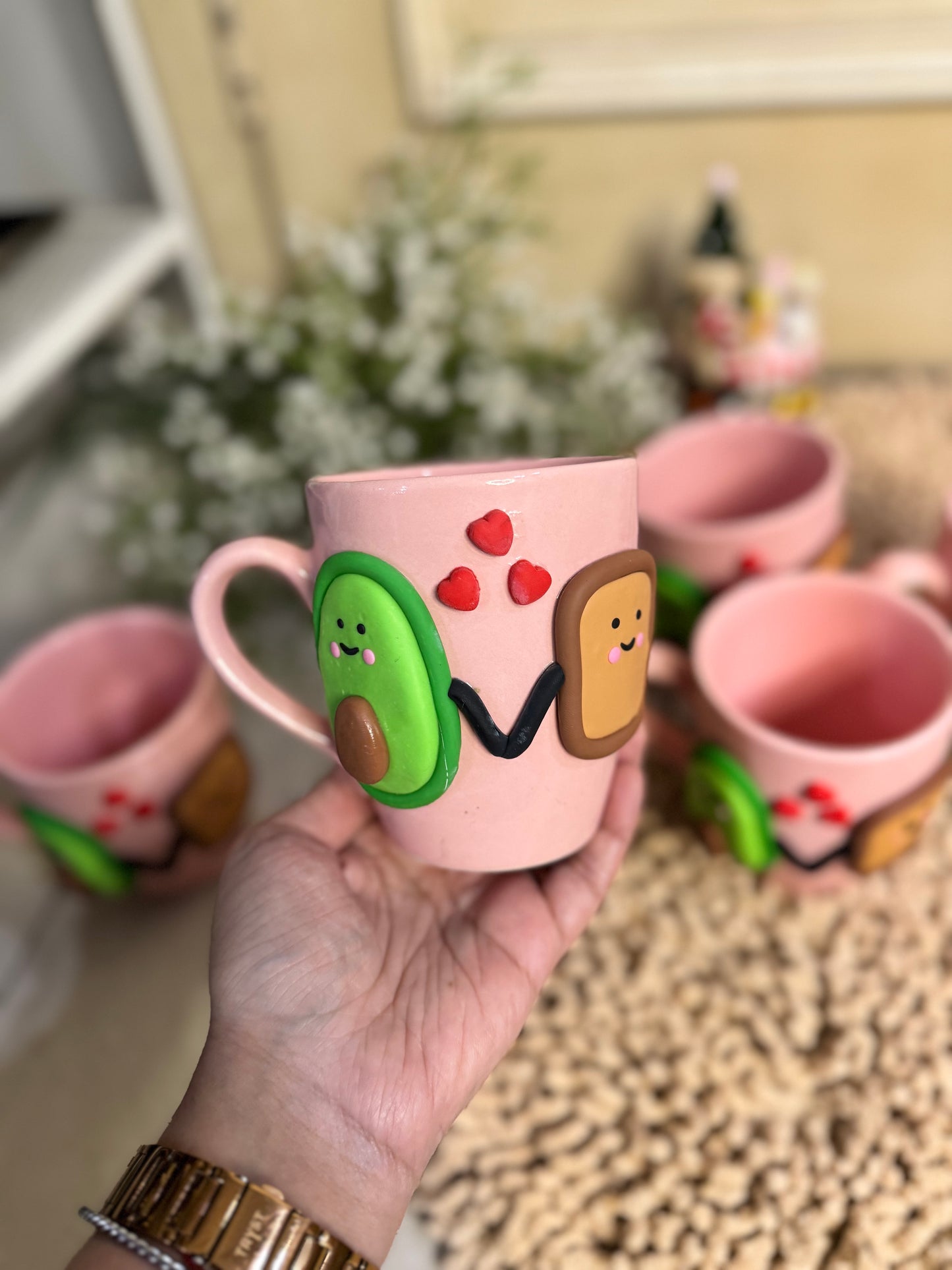 Cute Avocado & Toast Mug