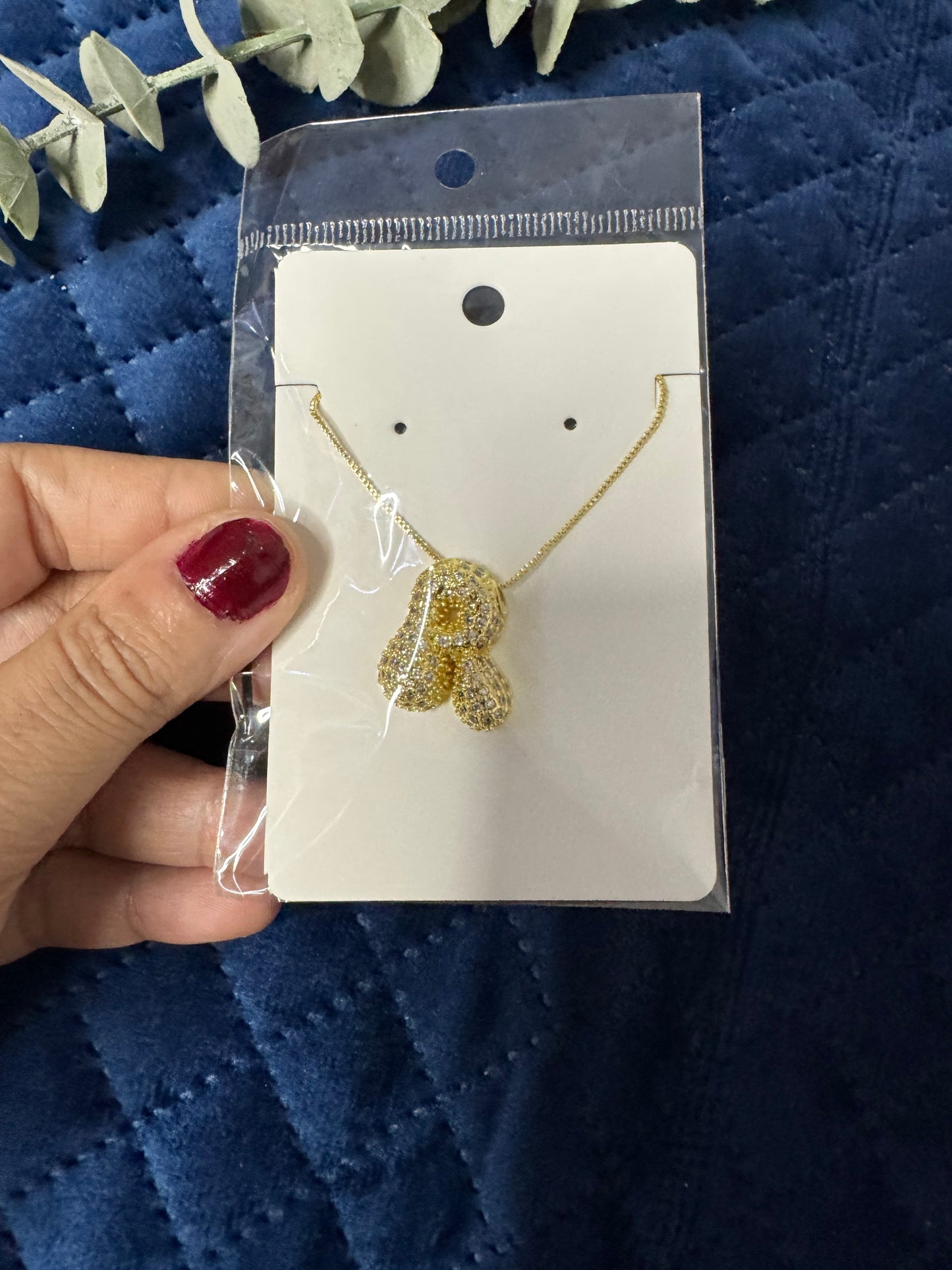 Zircon Chunky A-Z Letter Pendant