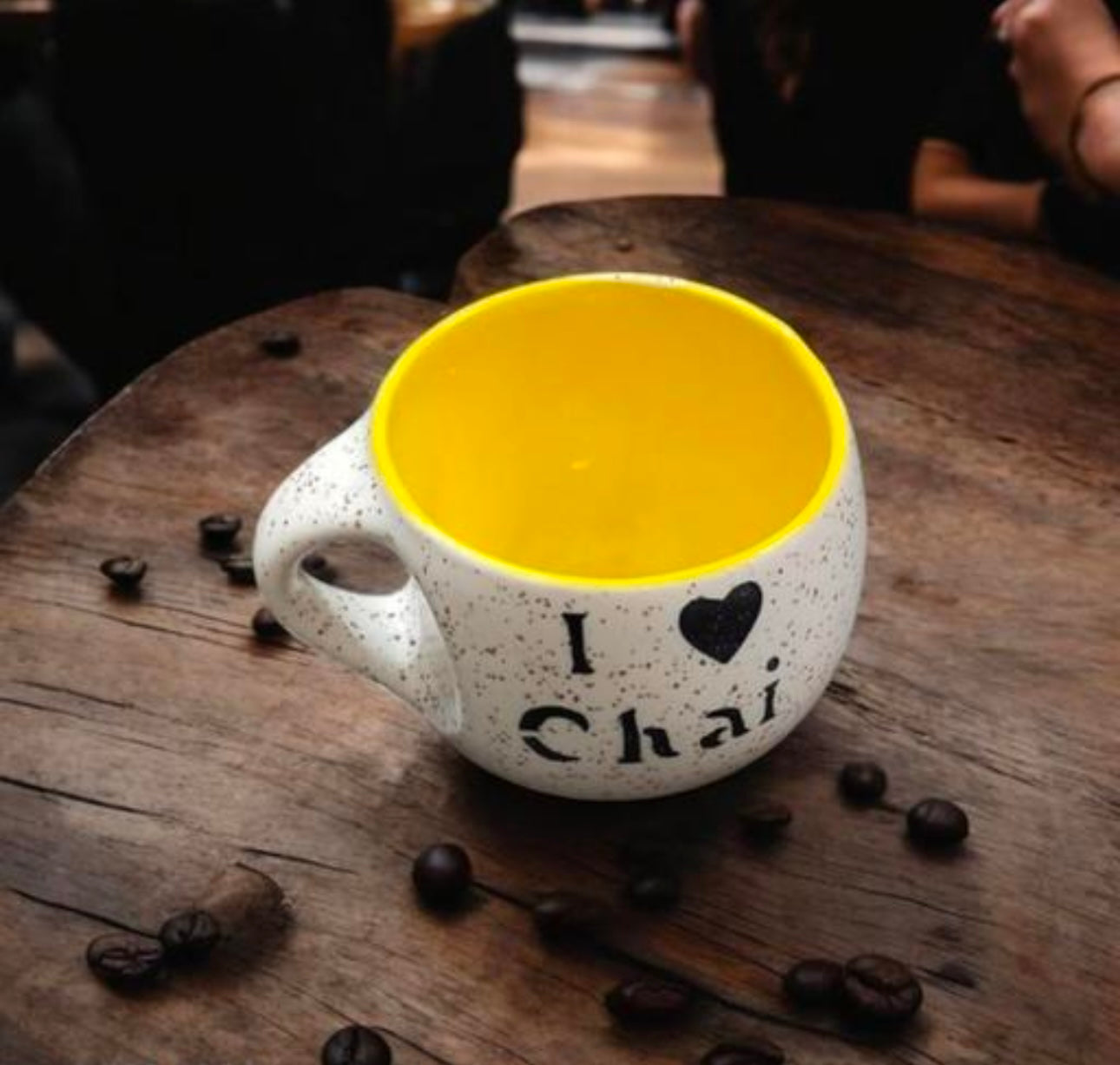 “I Love Chai” Ceramic Cups - Set of 6