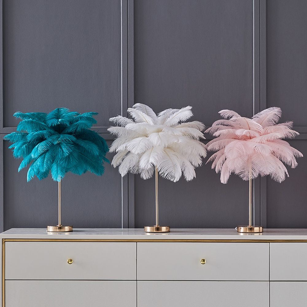 Decorative Feather Table Lamps