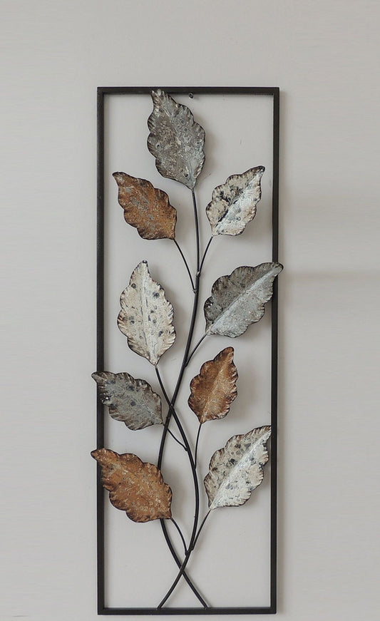 Leaf Design Metal Wall Art